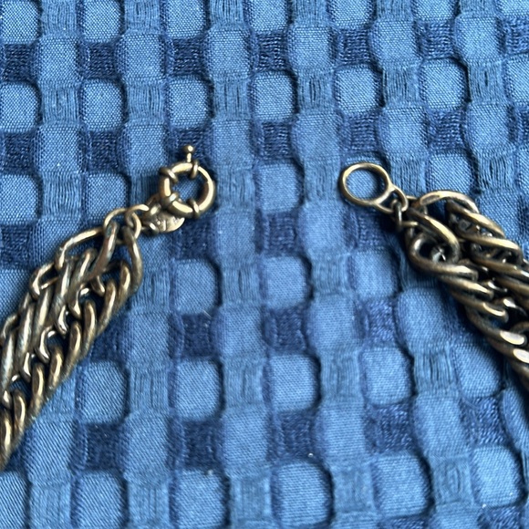 JCrew Elegant Floral Necklace with Crystal Accents - Picture 3 of 5